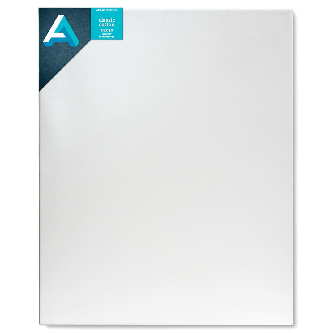 Open in modal - Art Alternatives Classic Cotton Stretched Canvas, Gallery, 1-3/8 in Profile, 24 in x 30 in