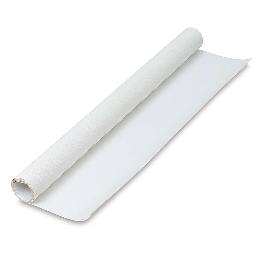 Open in modal - Fredrix Floor Cloth Canvas - Slightly unrolled 36" canvas sheet