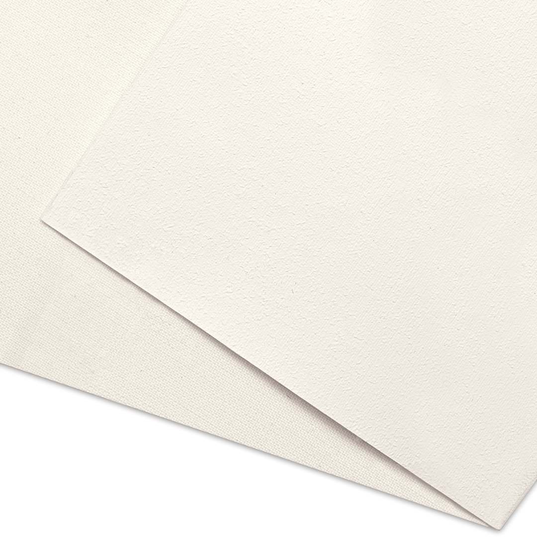 Open in modal - Artfix Acrylic Primed Polyester Canvas by the Yard - 85" x 1 yd, 9.5 oz, close-up of canvas