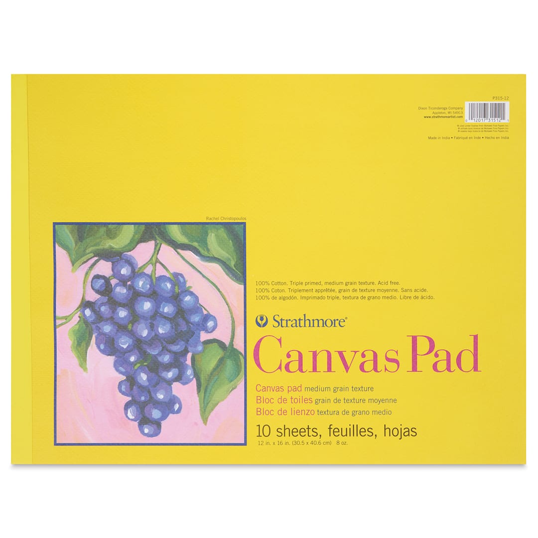Open in modal - Strathmore 300 Series Cotton Canvas Pad - 16" x 20", 10 Sheets