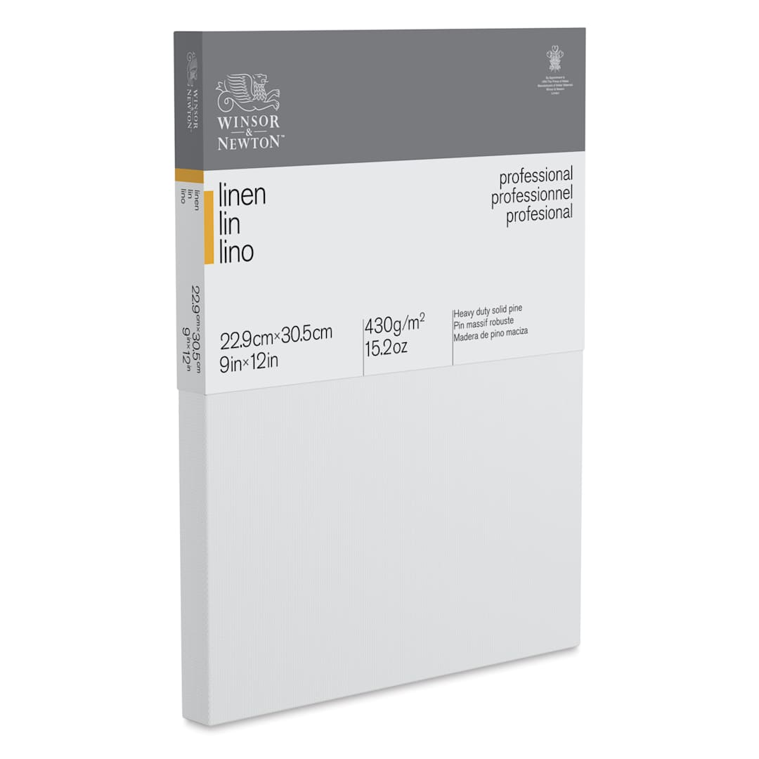 Open in modal - Winsor & Newton Professional Linen Canvas - 9" x 12", 13/16" Profile