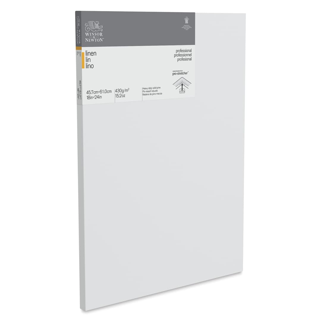 Open in modal - Winsor & Newton Professional Linen Canvas - 18" x 24", 13/16" Profile