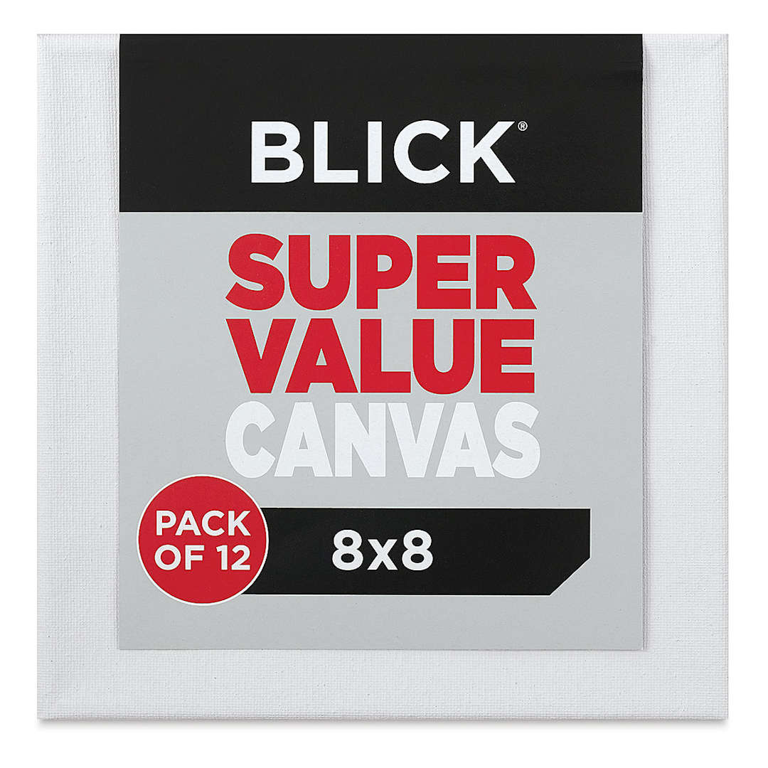 Open in modal - Blick Super Value Canvas Pack - 8'' x 8'', Pkg of 12