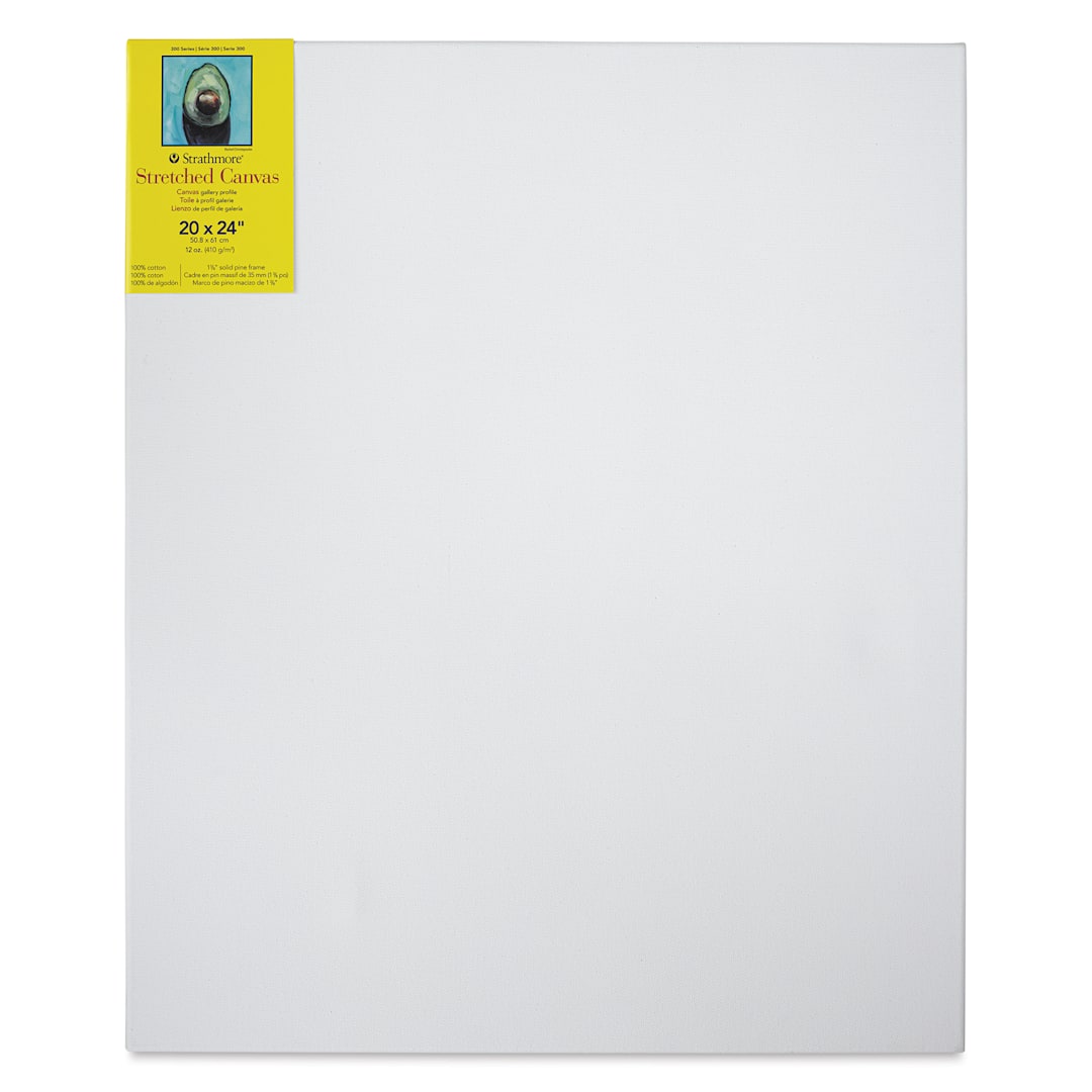 Open in modal - Strathmore 300 Series Stretched Cotton Canvas - 1-3/8" Profile, 20" x 24"