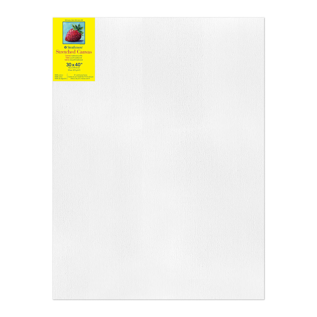 Open in modal - Strathmore 300 Series Stretched Cotton Canvas - 3/4" Profile, 30" x 40"