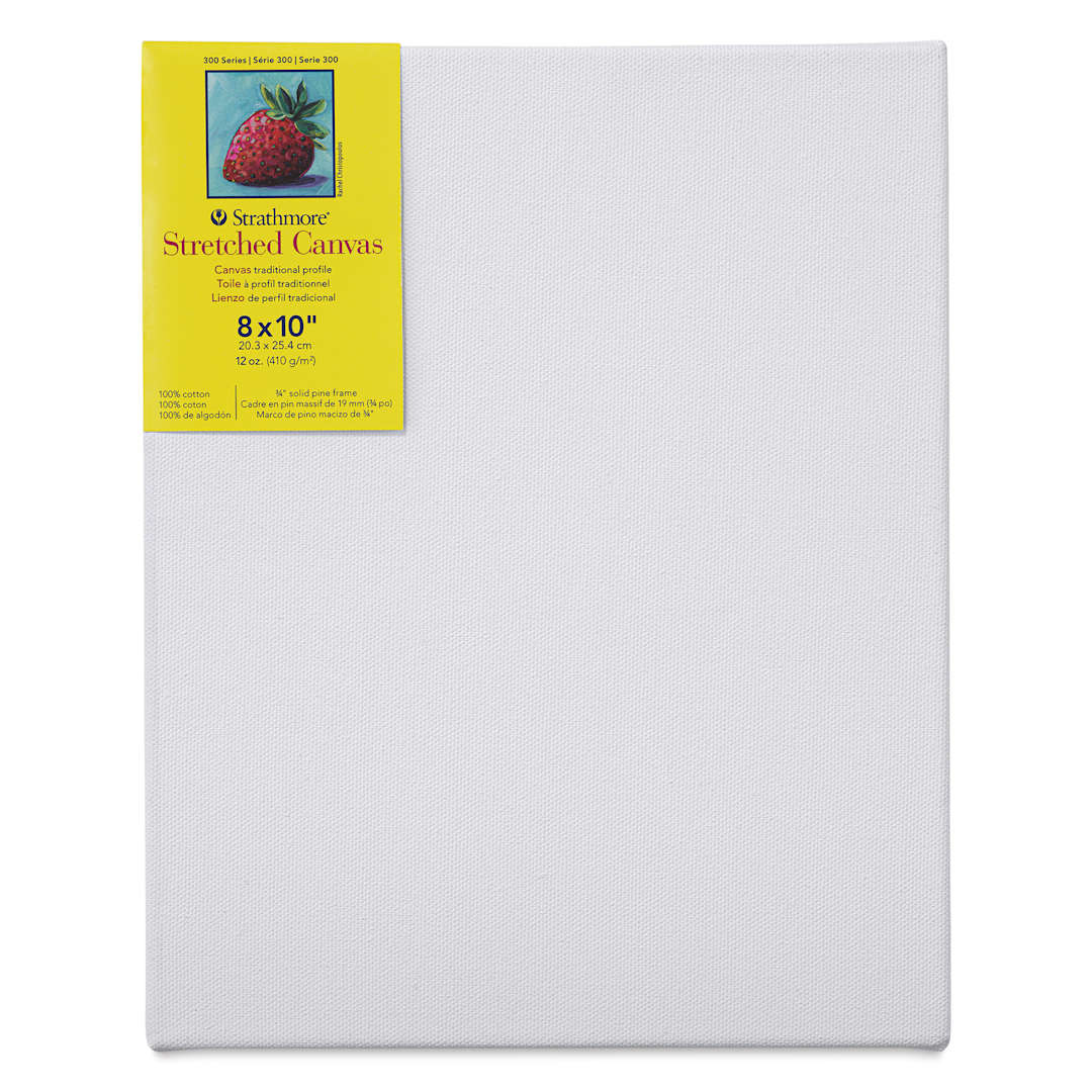 Open in modal - Strathmore 300 Series Stretched Cotton Canvas - 3/4" Profile, 8" x 10"