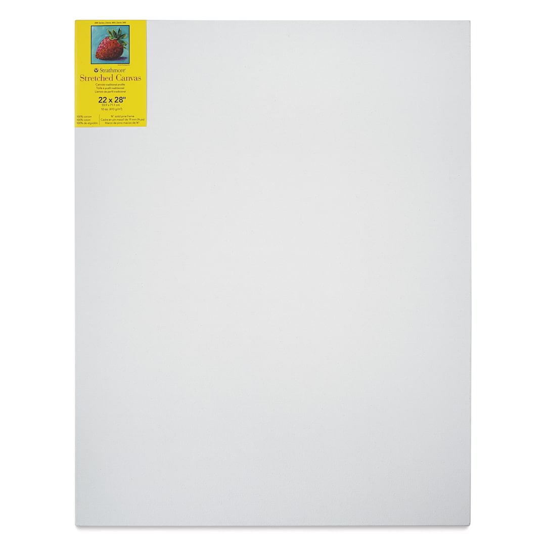 Open in modal - Strathmore 300 Series Stretched Cotton Canvas - 3/4" Profile, 22" x 28"
