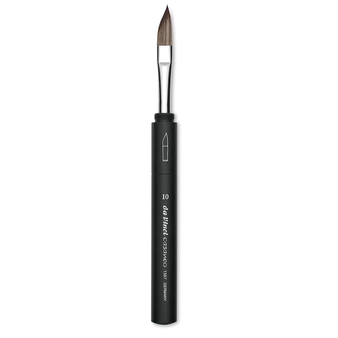 Open in modal - Da Vinci Casaneo Synthetic Squirrel Watercolor Brush - Travel Slant
