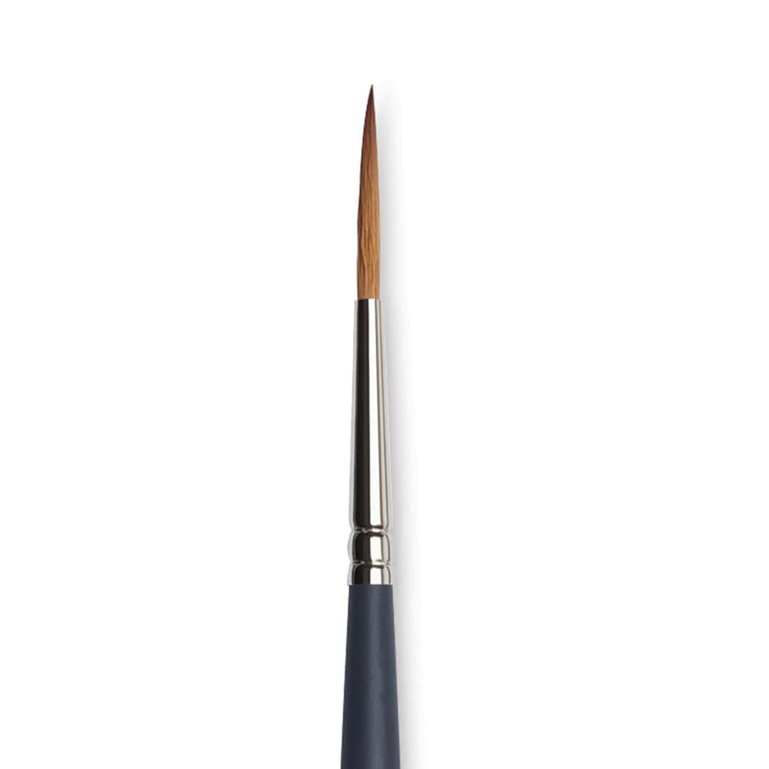 Open in modal - Winsor & Newton Professional Watercolor Synthetic Sable Brush - Rigger, Size 4, Short Handle (close-up)