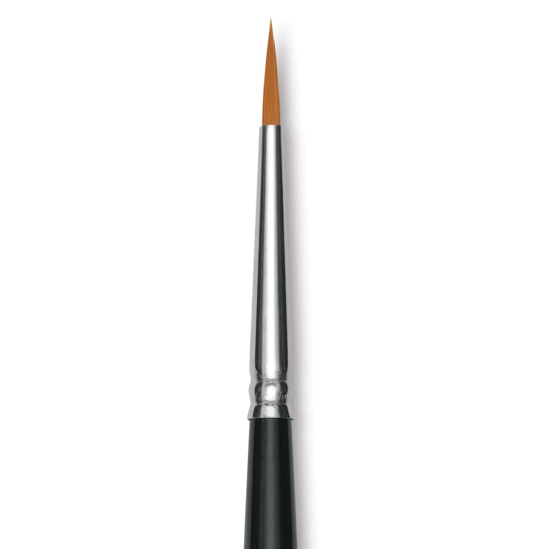 Open in modal - Utrecht Synthetic Sablette Brush - Long Handle, Round, Size 4, close-up