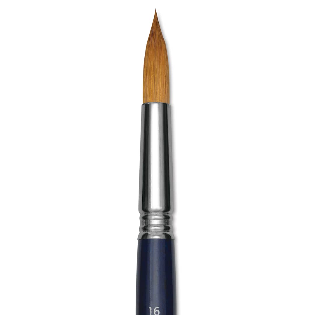 Open in modal - Escoda Chronos Brush - Short Handle, Round, Size 16, close-up
