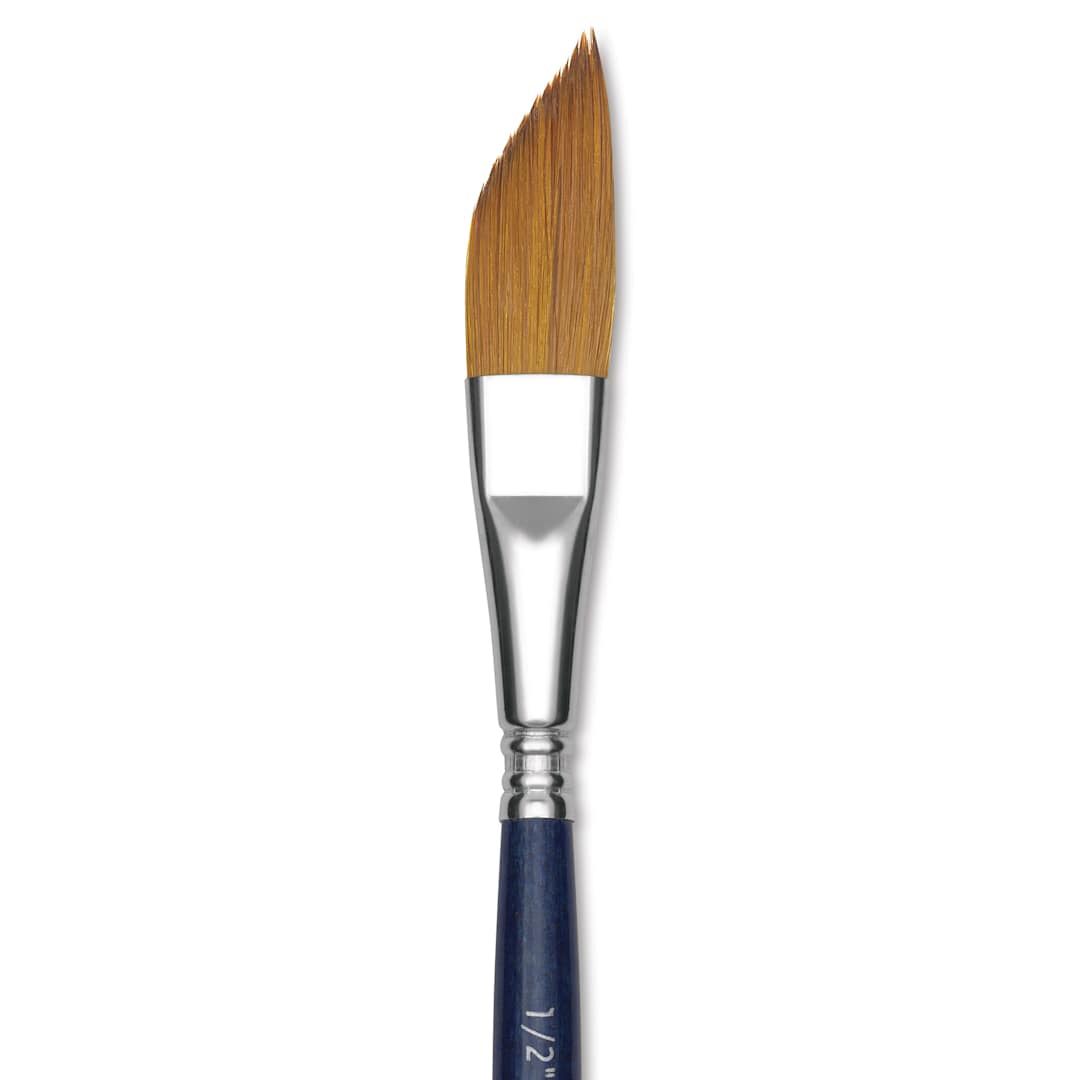 Open in modal - Escoda Chronos Brush - Short Handle, Dagger, Size 1/2", close-up