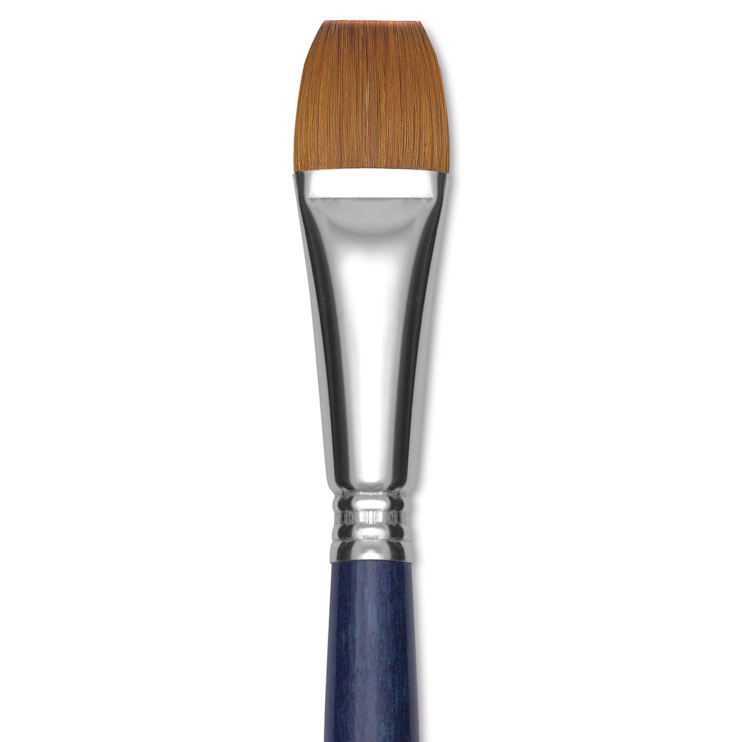 Open in modal - Escoda Chronos Brush - Short Handle, Bright, Size 3/4", close-up