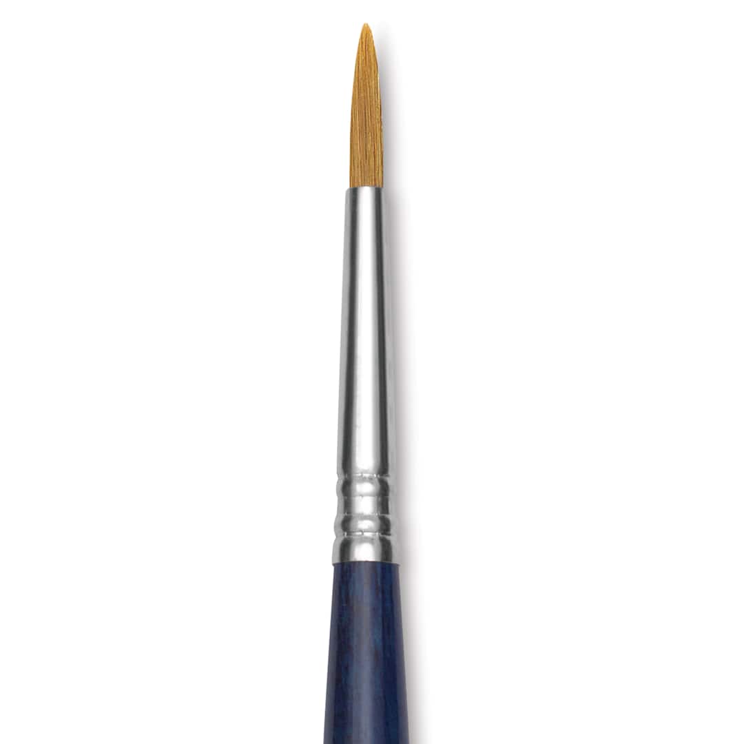 Open in modal - Escoda Chronos Brush - Long Handle, Round, Size 4, close-up