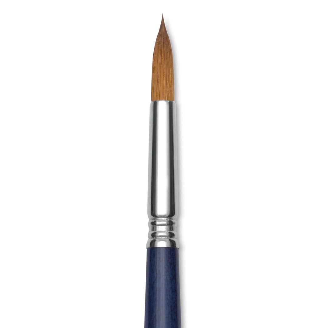 Open in modal - Escoda Chronos Brush - Long Handle, Round, Size 12, close-up
