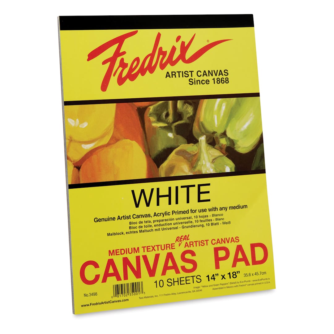 Open in modal - Fredrix Canvas Pad - 14" x 18", 10 Sheets