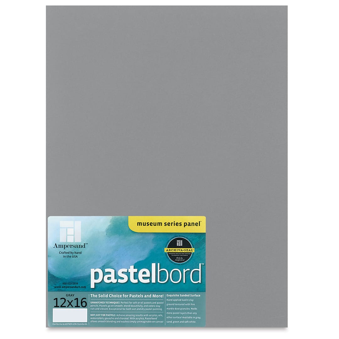 Open in modal - Ampersand Pastelbord Panel - 12" x 16", 1/8" Profile, Gray