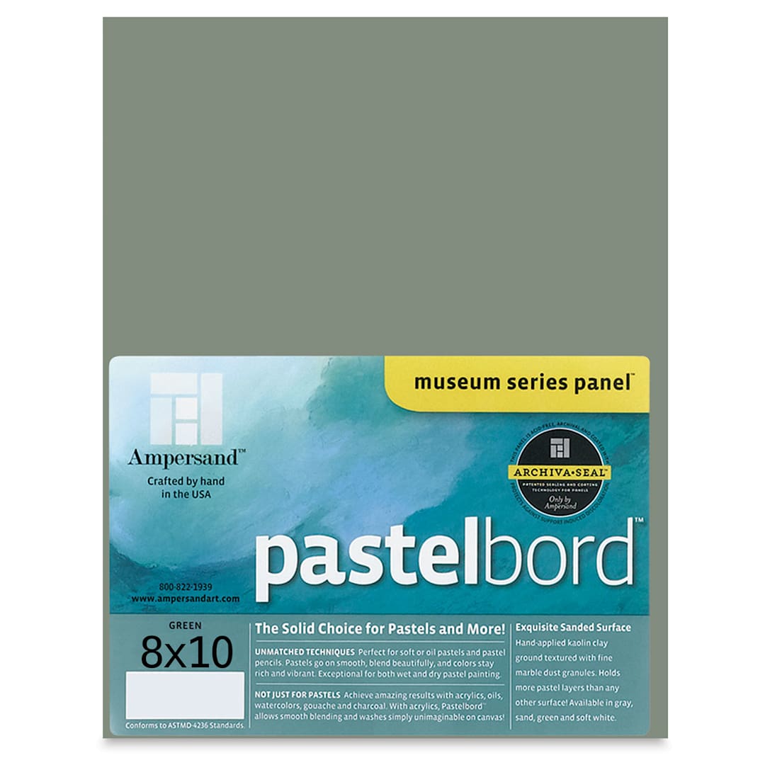 Open in modal - Ampersand Pastelbord Panel - 8" x 10", 1/8" Profile, Dark Green