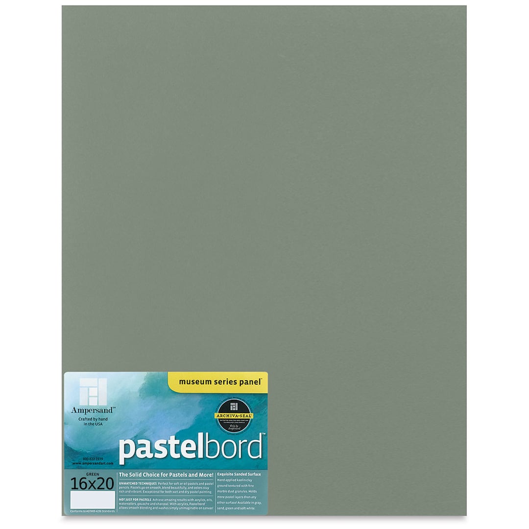 Open in modal - Ampersand Pastelbord Panel - 16" x 20", 1/8" Profile, Dark Green