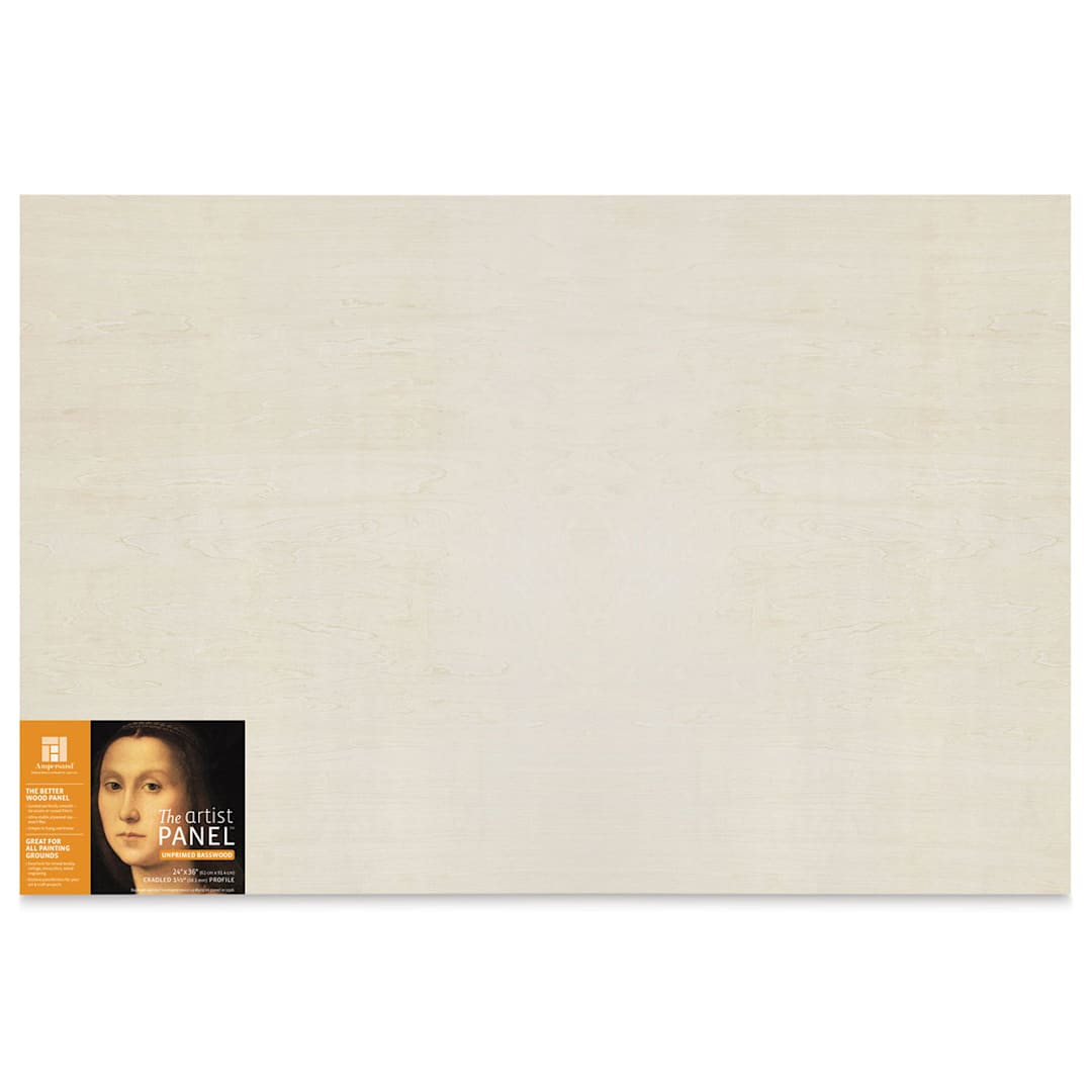 Open in modal - Ampersand Value Series Artist Wood Panel - 24" x 36", 1-1/2" Cradle