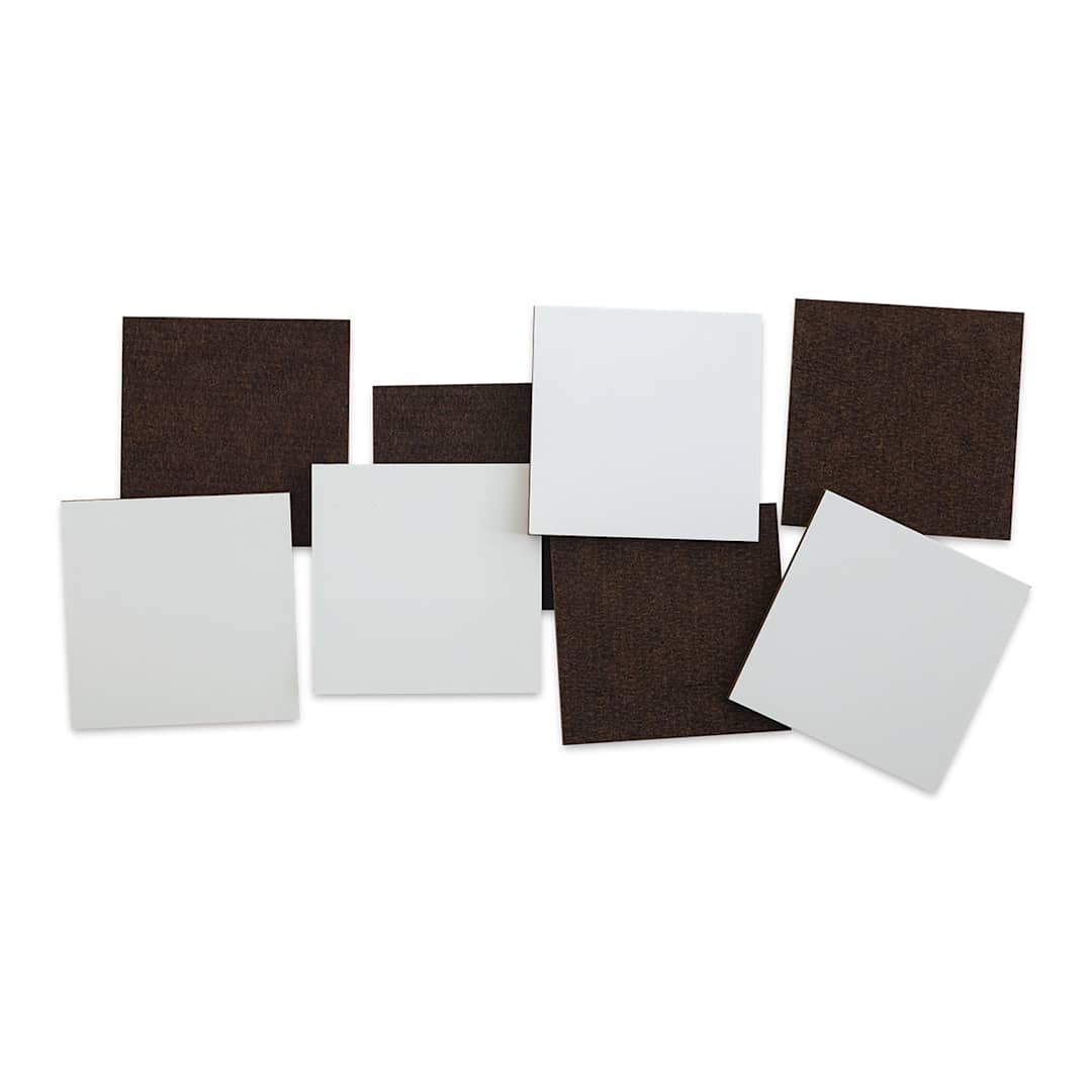 Open in modal - Ampersand Claybord Art Tiles - 2" W x 2" L x 1/8" D, Package of 8