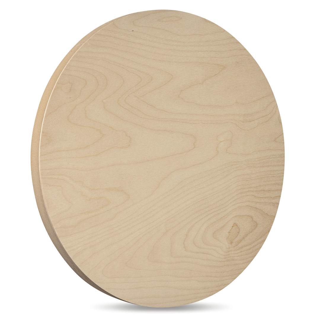Open in modal - American Easel Cradled Round Birch Painting Panel - 30" Dia. x 7/8" D