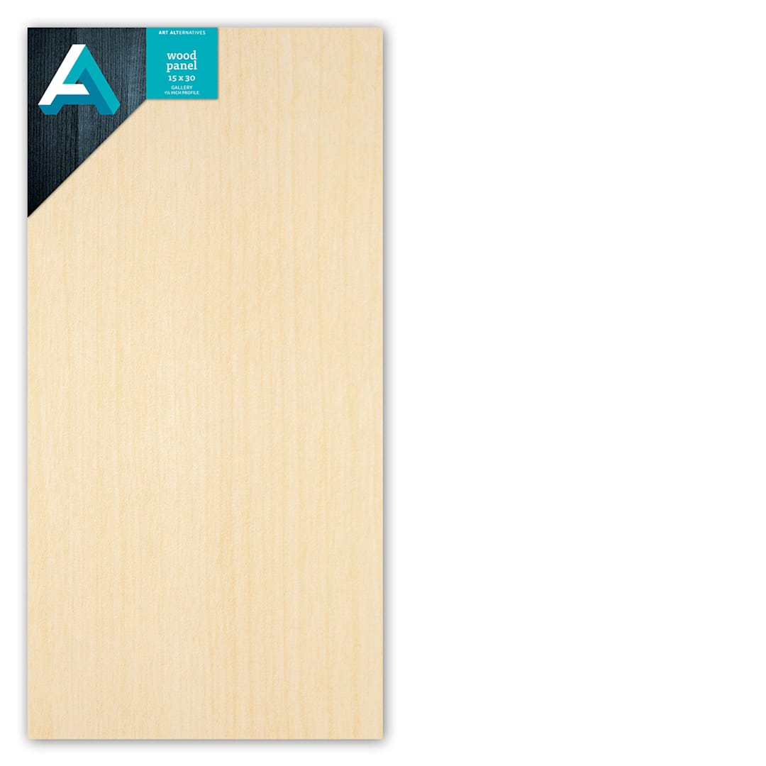 Open in modal - Art Alternatives Studio Wood Panel, Gallery, 1.5 in Profile, 15 in x 30 in