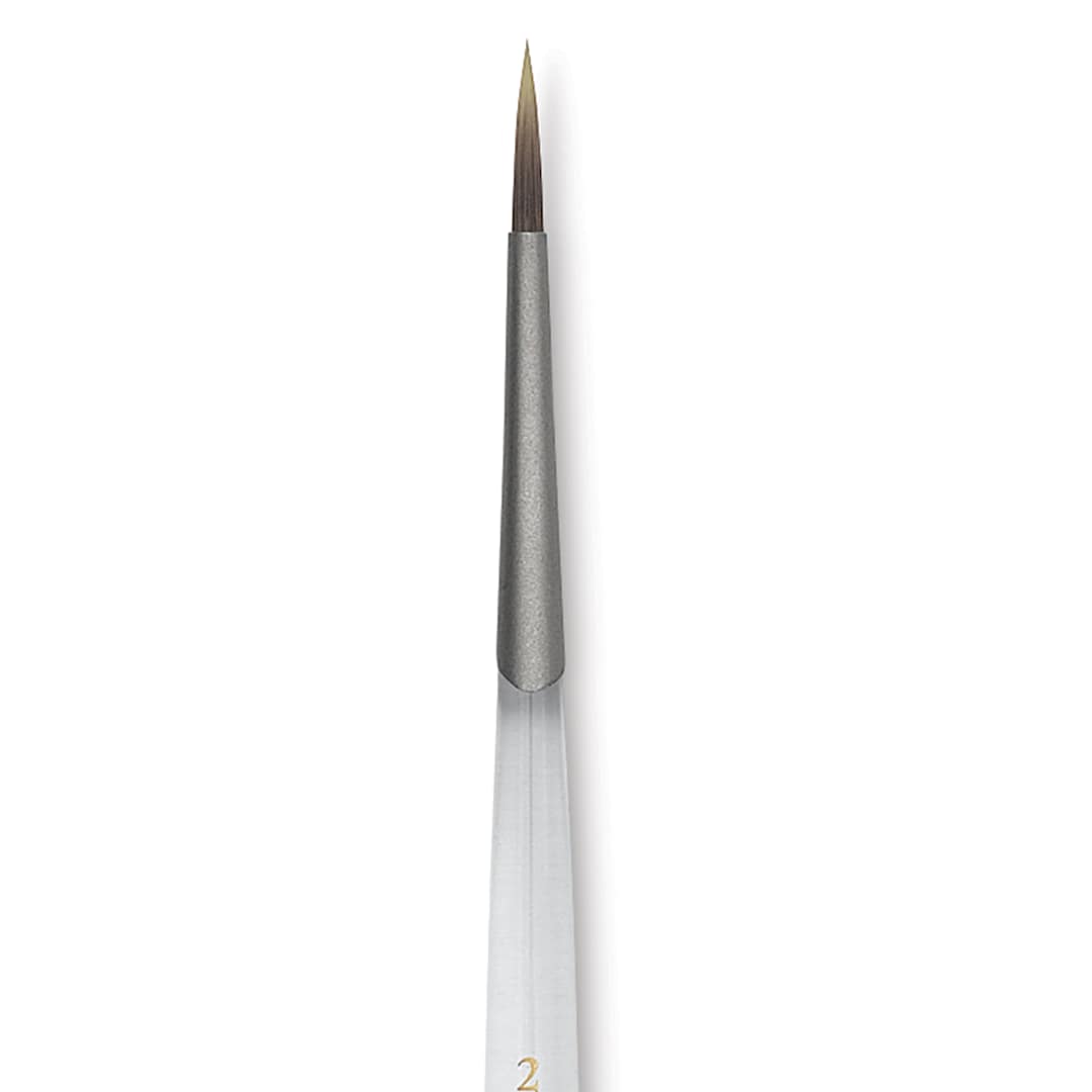 Open in modal - Princeton Synthetic Clear Handle Brush - Round, Short Handle, Size 2