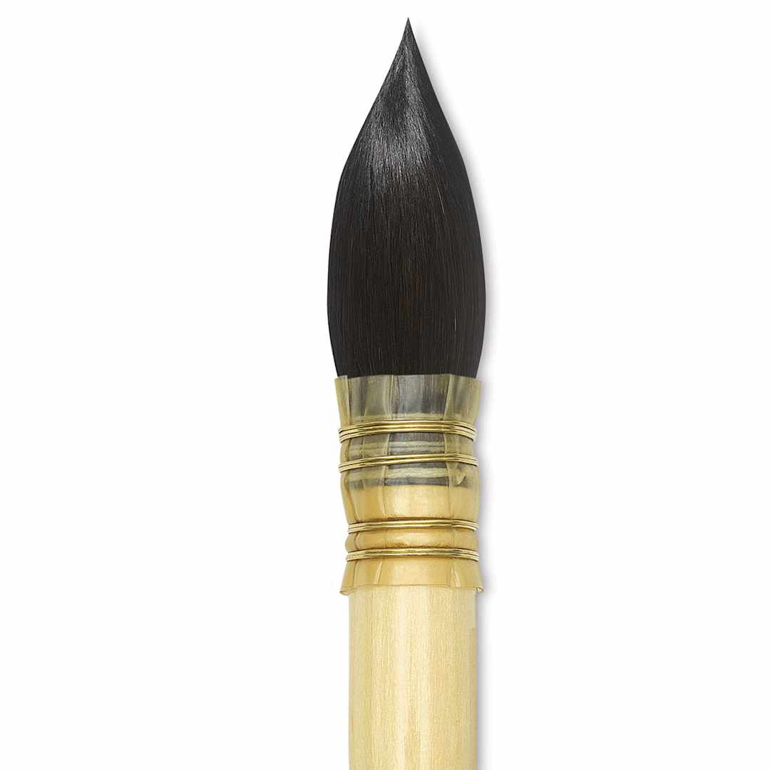 Open in modal - Da Vinci Petit Gris Pur Blue Squirrel Brush - Quill, Short Handle, Size 10