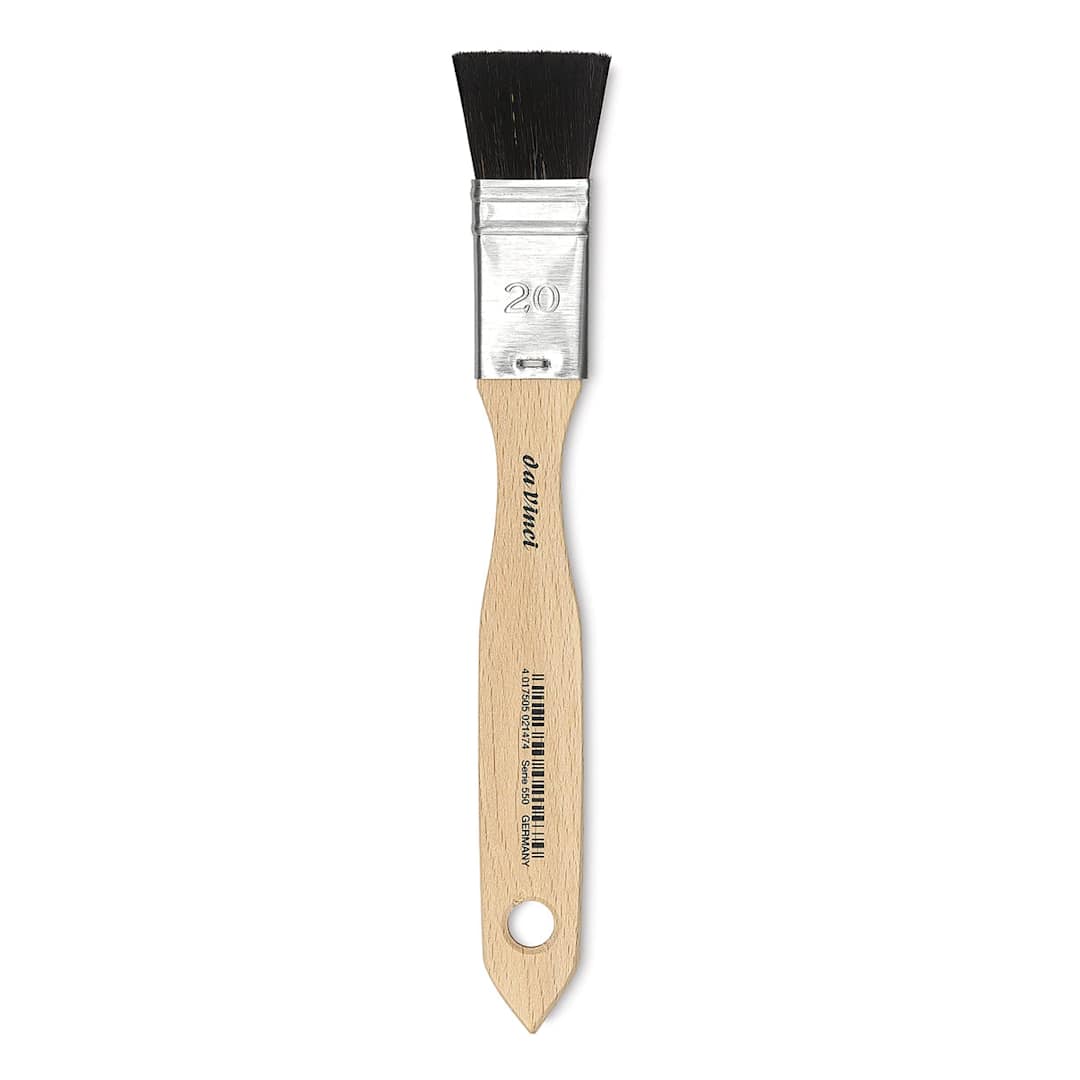 Open in modal - Da Vinci Black Goat Hair Brush - Wash Mottler, Size 20