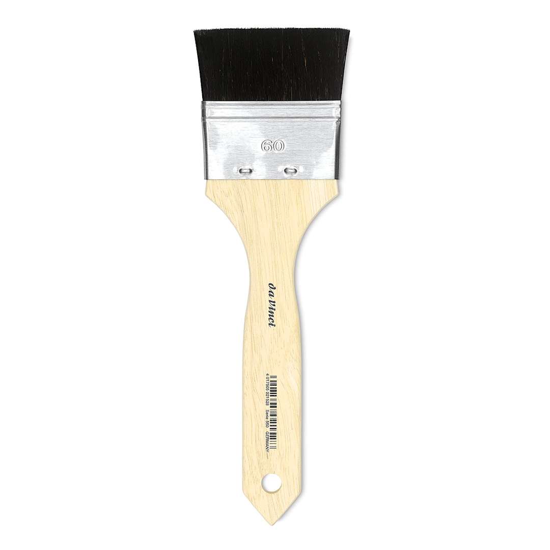 Open in modal - Da Vinci Black Goat Hair Brush - Wash Mottler, Size 60
