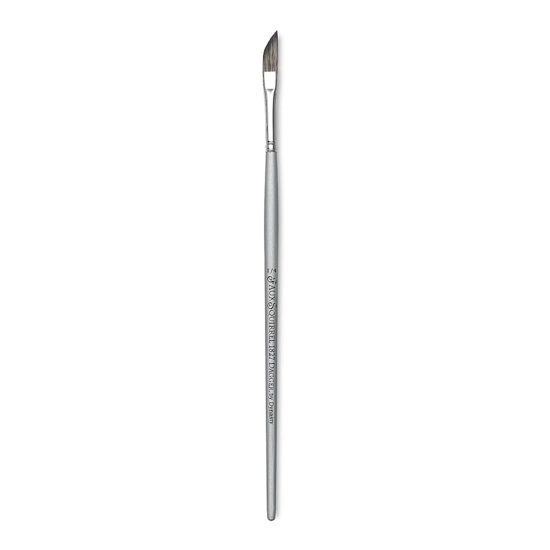 Open in modal - Dynasty Faux Squirrel Brush - Dagger, Short Handle, 1/4"