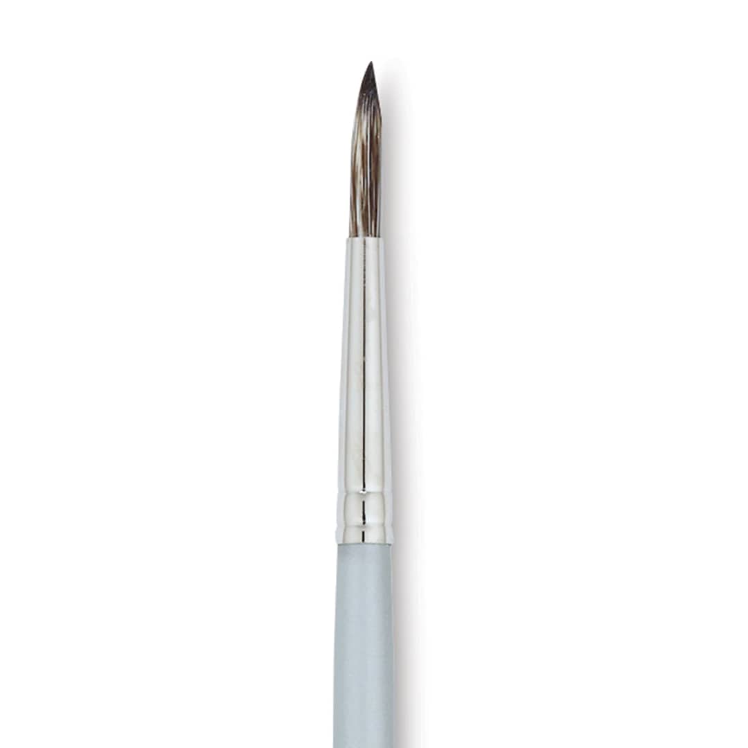 Open in modal - Dynasty Faux Squirrel Brush - Round, Short Handle, Size 6