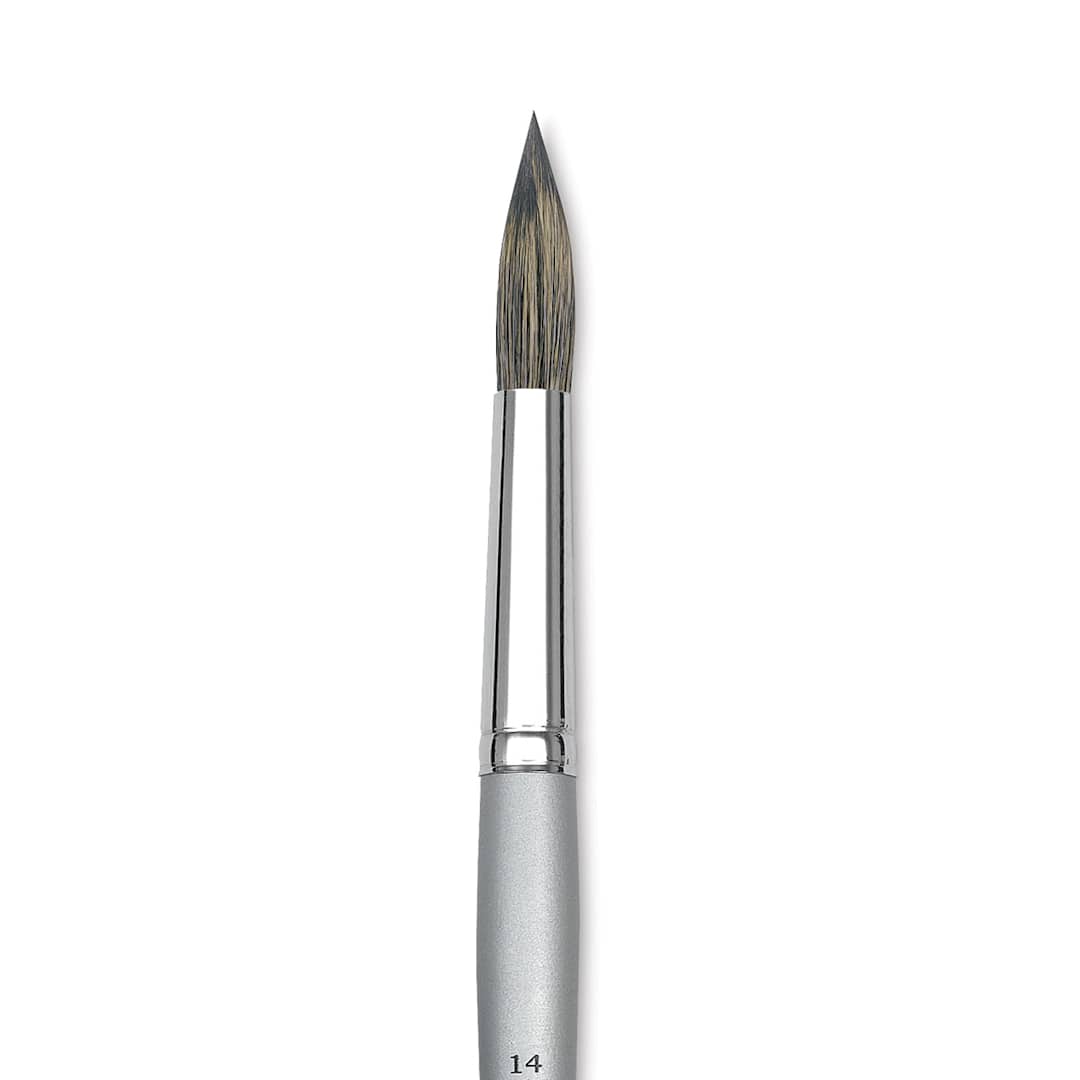 Open in modal - Dynasty Faux Squirrel Brush - Round, Short Handle, Size 14