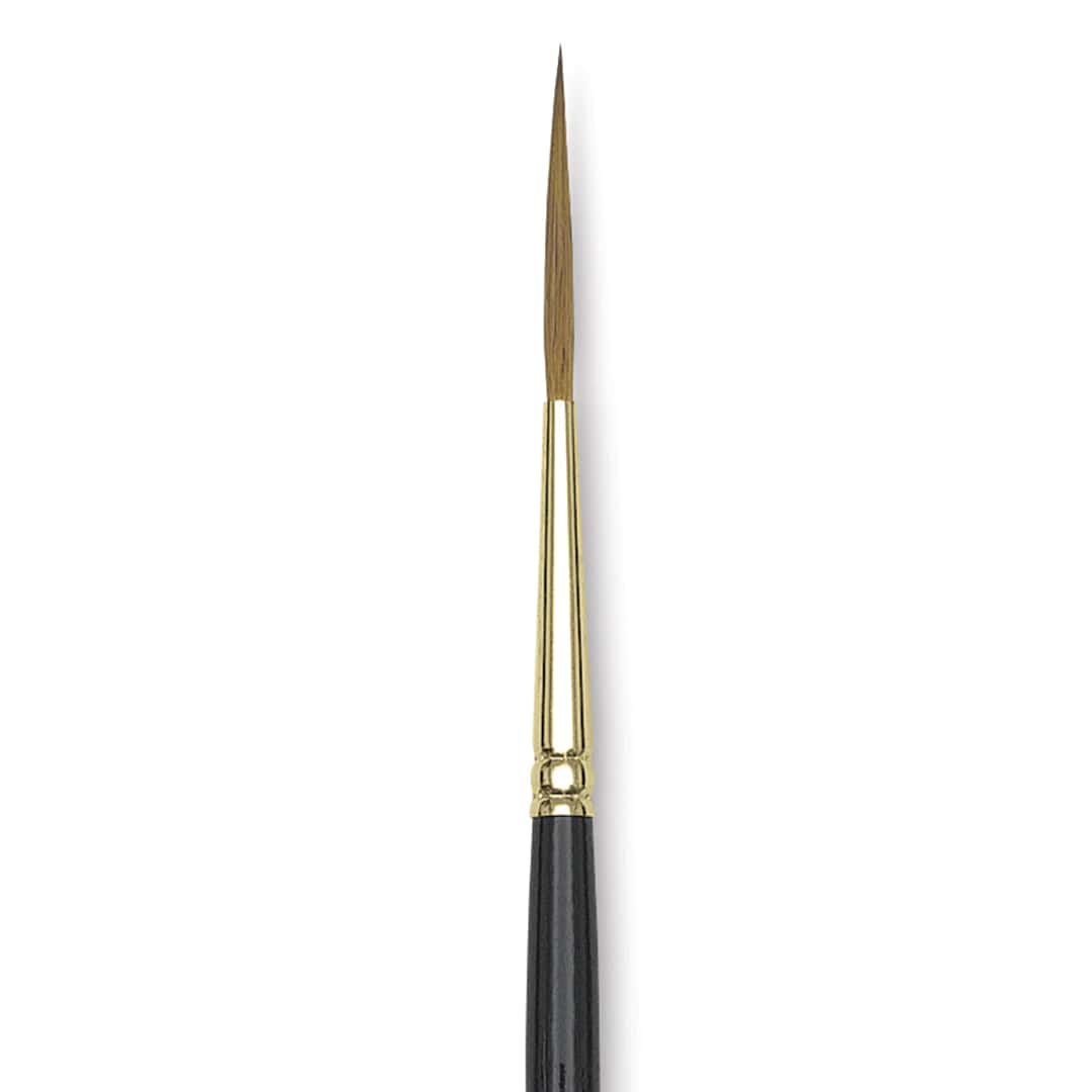 Open in modal - Silver Brush Renaissance Red Sable Brush - Script Liner, Short Handle, Size 2 close up