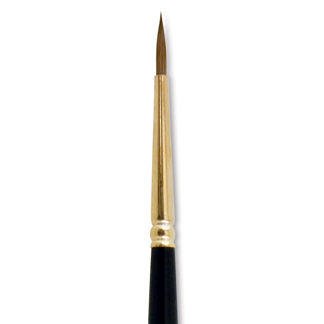 Open in modal - Silver Brush Renaissance Red Sable Brush - Round, Short Handle, Size 2 close up