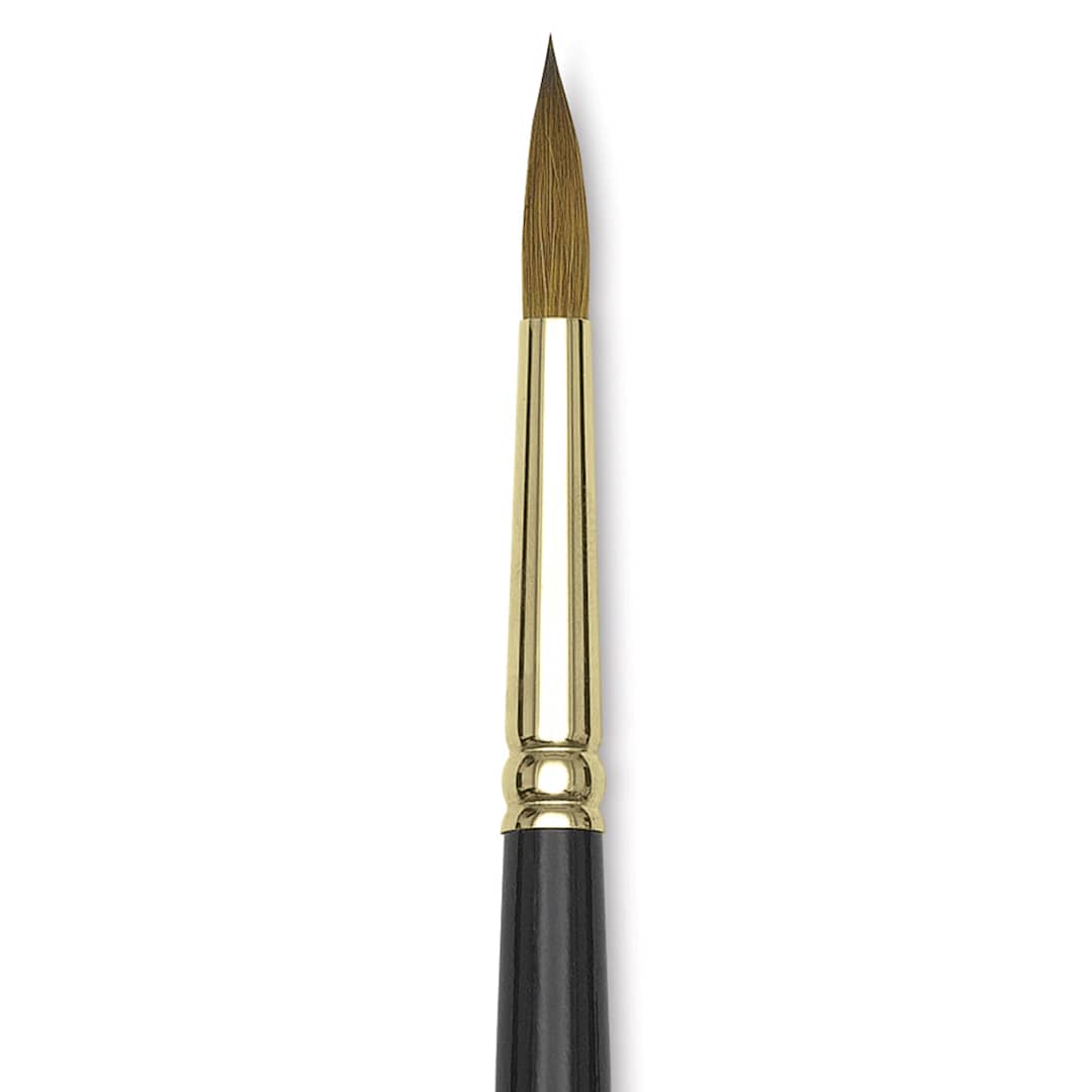 Open in modal - Silver Brush Renaissance Red Sable Brush - Round, Short Handle, Size 10 close up