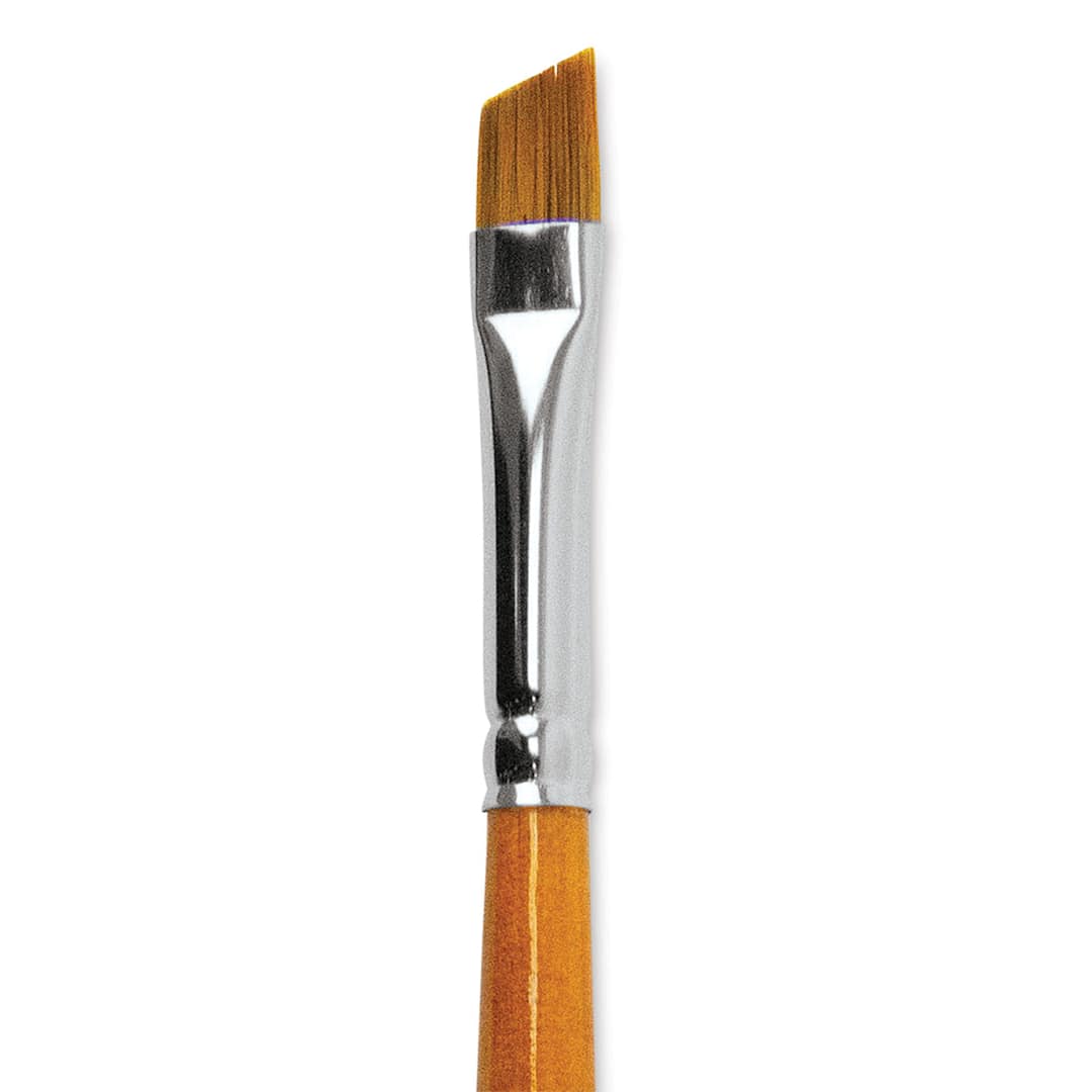 Open in modal - Silver Brush Golden Natural Brush - Angular, Size 1/4" close up