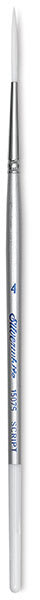 Open in modal - Silver Brush Silverwhite Synthetic Brush - Script Liner, Short Handle, Size 4
