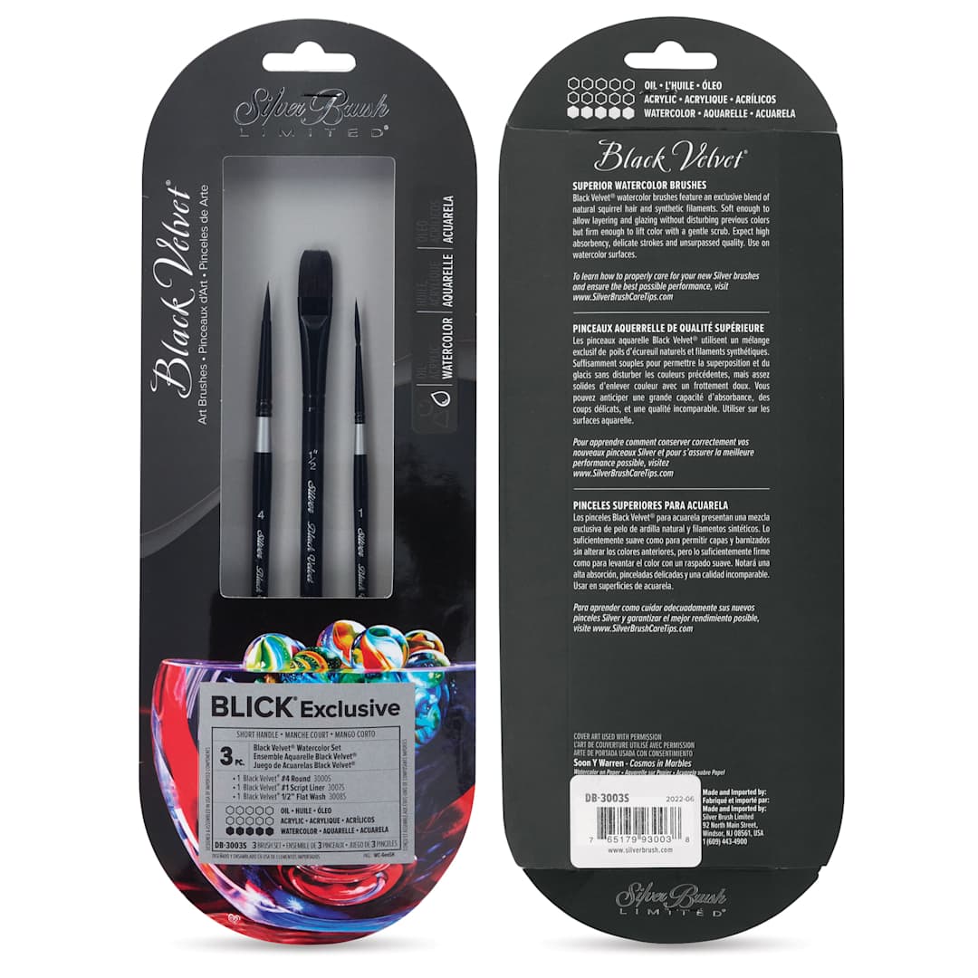 Open in modal - Silver Brush Black Velvet Brushes and Sets