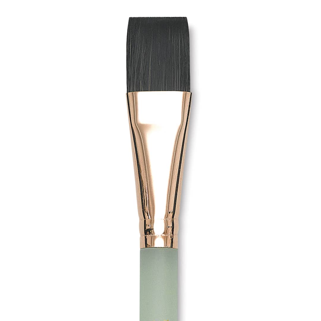 Open in modal - Princeton Neptune Synthetic Squirrel Brush - Aquarelle Square Wash, Short Handle, Size 3/4"