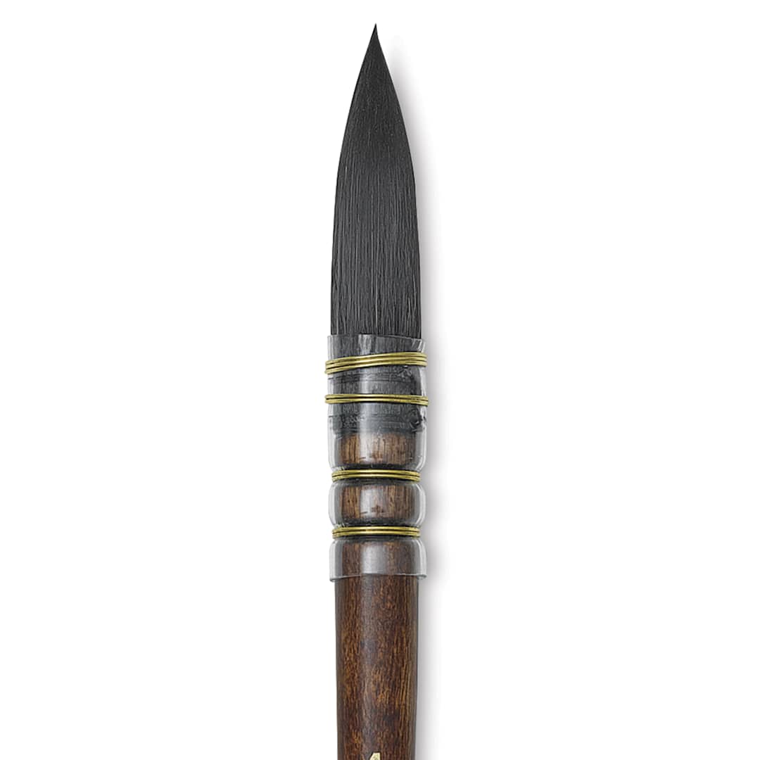 Open in modal - Princeton Neptune Synthetic Squirrel Brush - Quill, Short Handle, Size 4