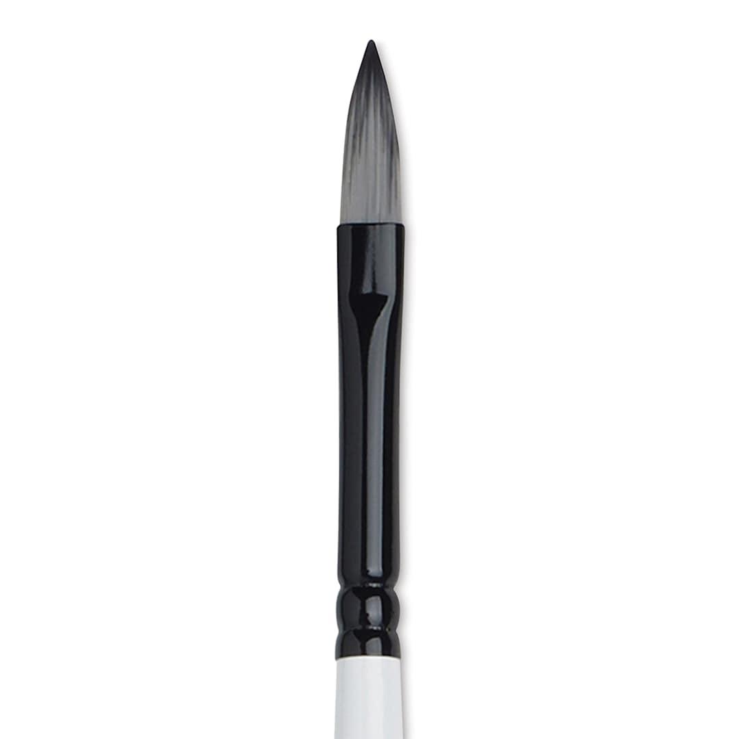 Open in modal - Winsor & Newton Artists’ Acrylic Brush - Filbert, Long Handle, Size 2