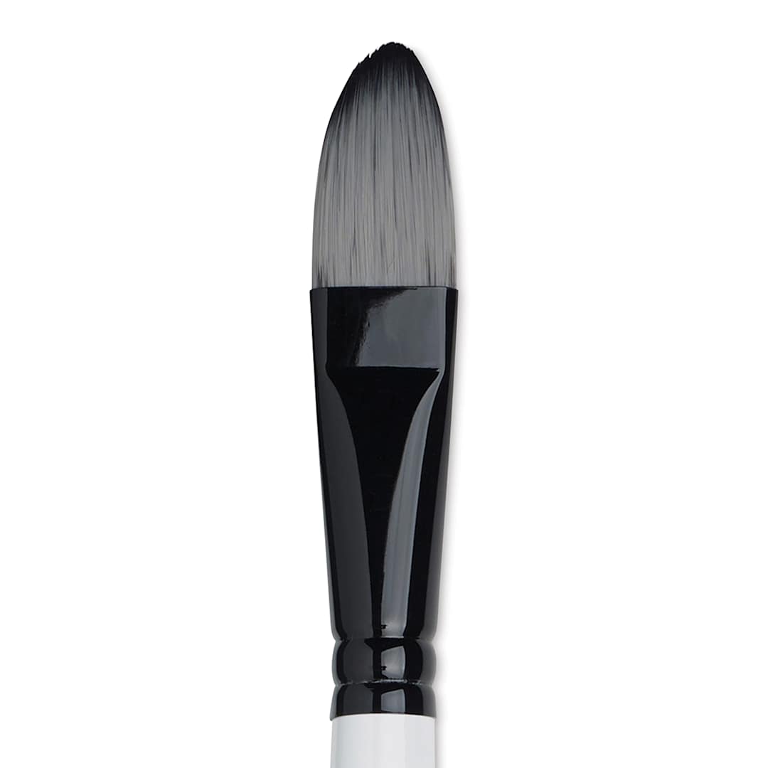 Open in modal - Winsor & Newton Artists’ Acrylic Brush - Filbert, Long Handle, Size 20