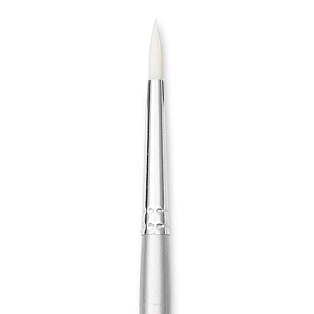 Open in modal - Liquitex Basics Synthetic Brush - Round, Long Handle, Size 2, close-up
