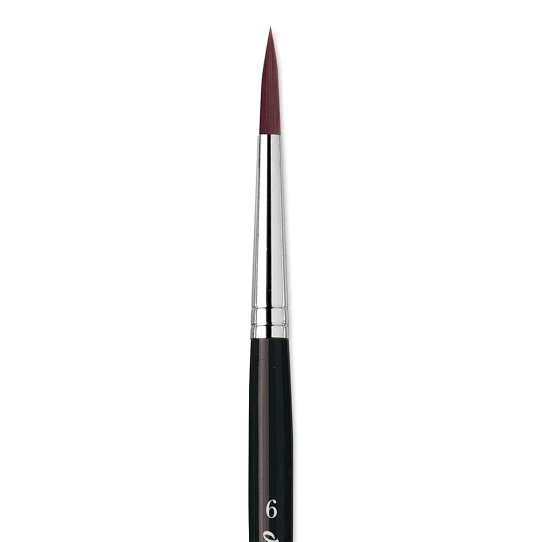 Open in modal - Da Vinci Top Acryl Synthetic Brush - Round, Short Handle, Size 6 close up