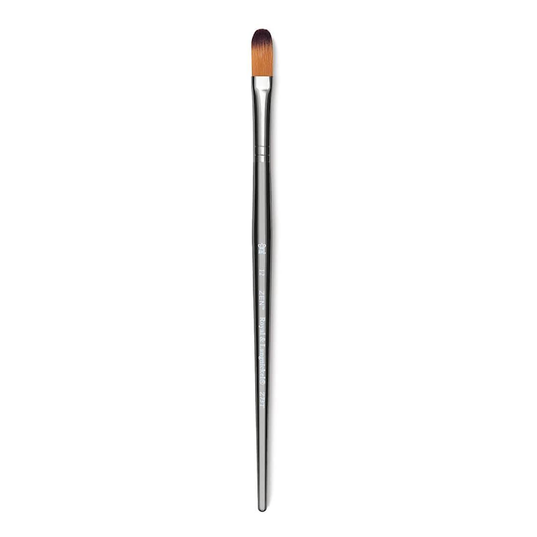 Open in modal - Royal & Langnickel Zen Brush - Filbert, Size 12, Short Handle