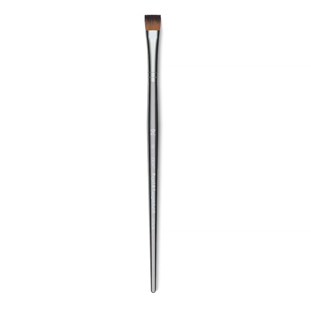 Open in modal - Royal Langnickel Zen Brush - Chisel Blender, Size 10, Short Handle