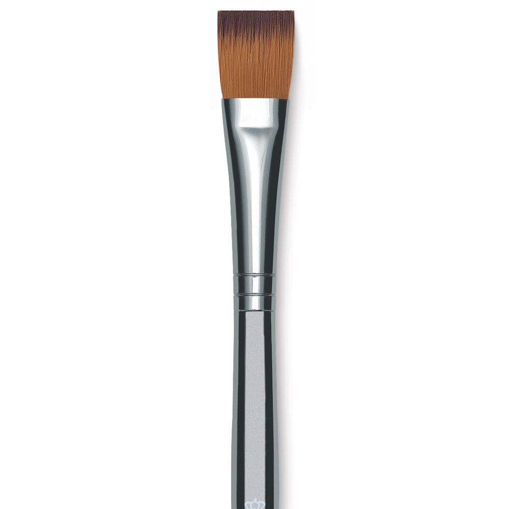 Open in modal - Royal & Langnickel Zen All Media Brushes - Closeup of 1/2" Flat Wash Brush shown