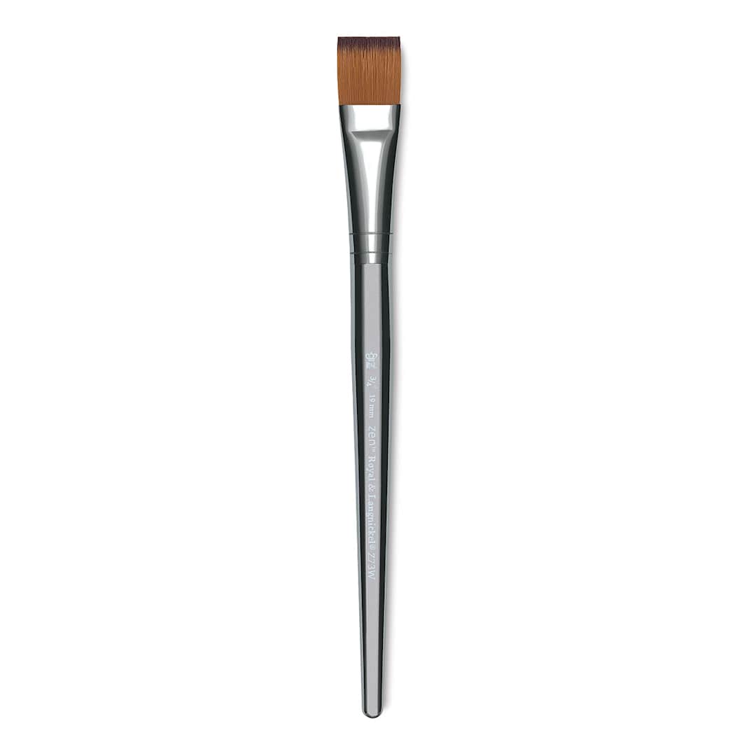 Open in modal - Royal & Langnickel Zen Brush - Flat Wash, Size 3/4", Short Handle